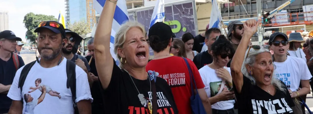 Israelíes protestan por liberación de los rehenes en Gaza