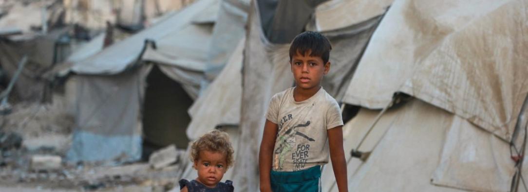 Niños en Gaza.