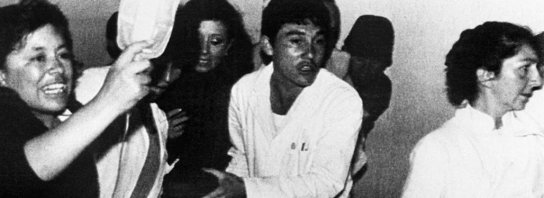 Luis Carlos Galán herido.