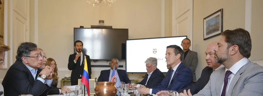 Reunión del presidente Petro con congresistas de Estados Unidos.
