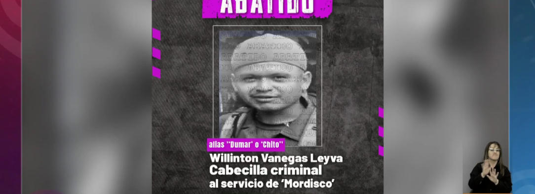 alias Dumar, cuarto cabecilla de las disidencias de Iván Mordisco, estructura Jacobo Arenas.