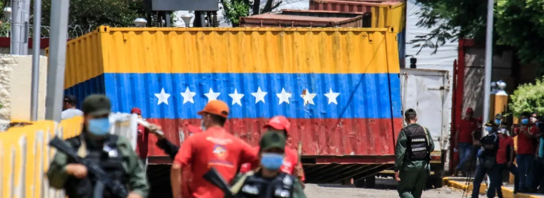 Retención de firmantes de paz en Venezuela. / Foto: AFP.