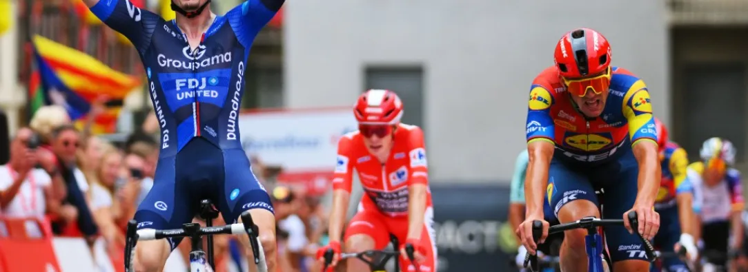 El francés David Gaudu ganó la tercera etapa de La Vuelta 2025