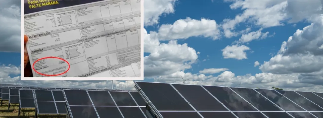 Hogares con paneles solares en Cali. / Foto: Emcali y Freepik.