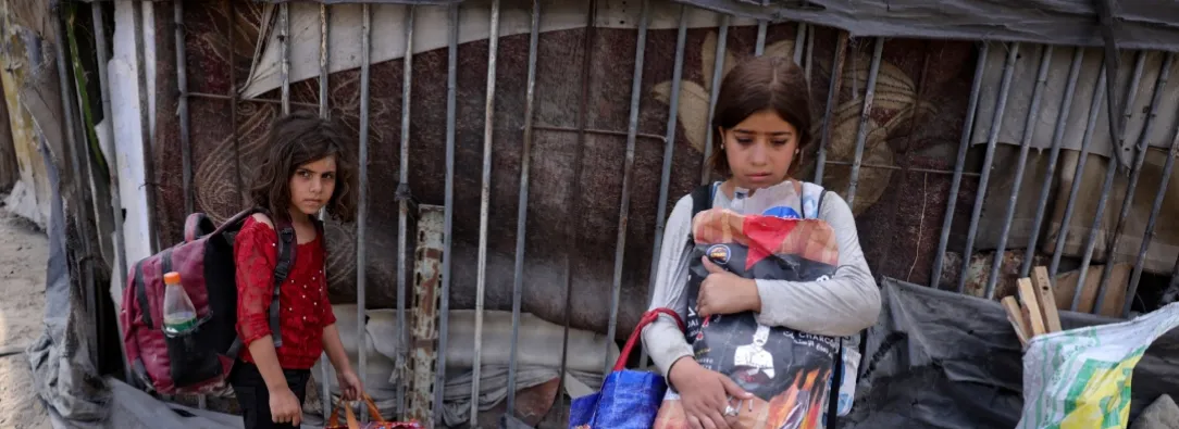 Niños Franja de Gaza. / Foto: AFP. 