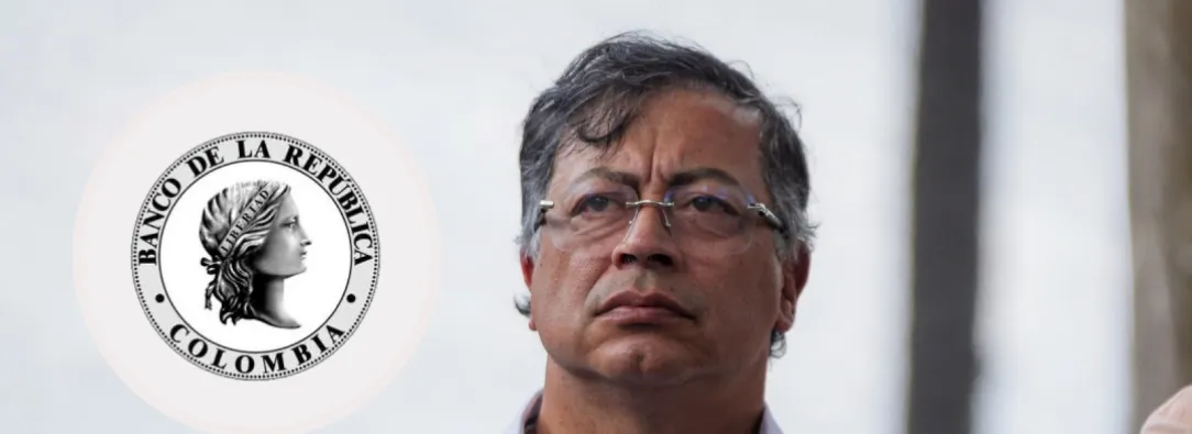 Petro cuestiona al Banco de la República. / Fotos: Presidencia y Banrep.