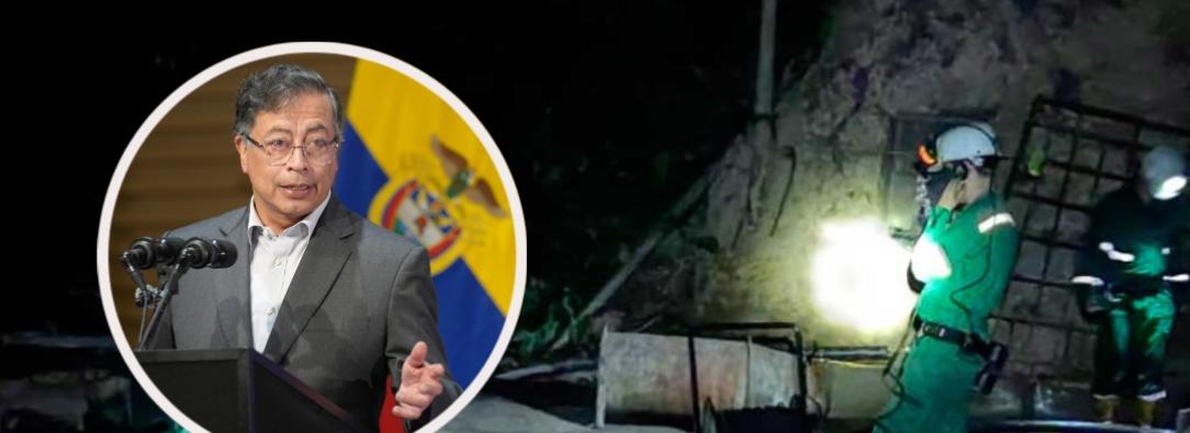 Presidente Petro sobre índices del carbón. / Fotos: Presidencia y ANM.