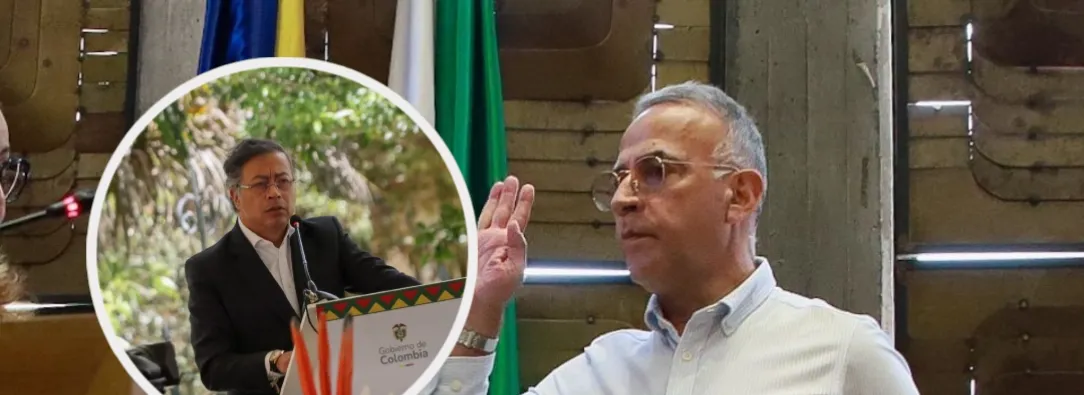 Petro pide investigar a secretario de seguridad de Antioquia. / Fotos: Presidencia y Gob de Antioquia.