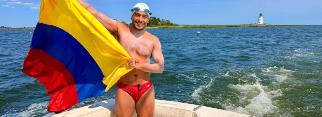 Nadador colombiano hace historia. / Foto: Cortesía.