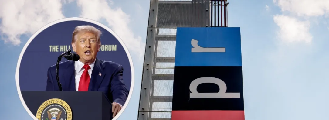 Trump recorta presupuesto para medios públicos. / Fotos: AFP.