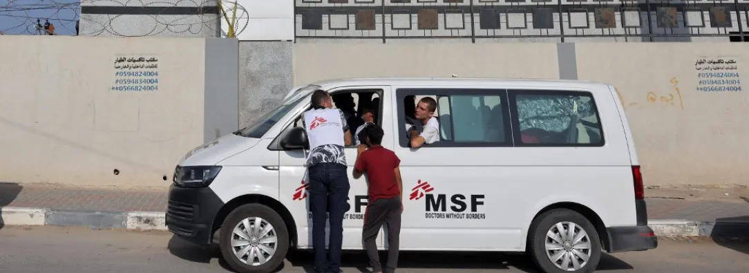 Unidad Móvil de Médicos sin Fronteras.