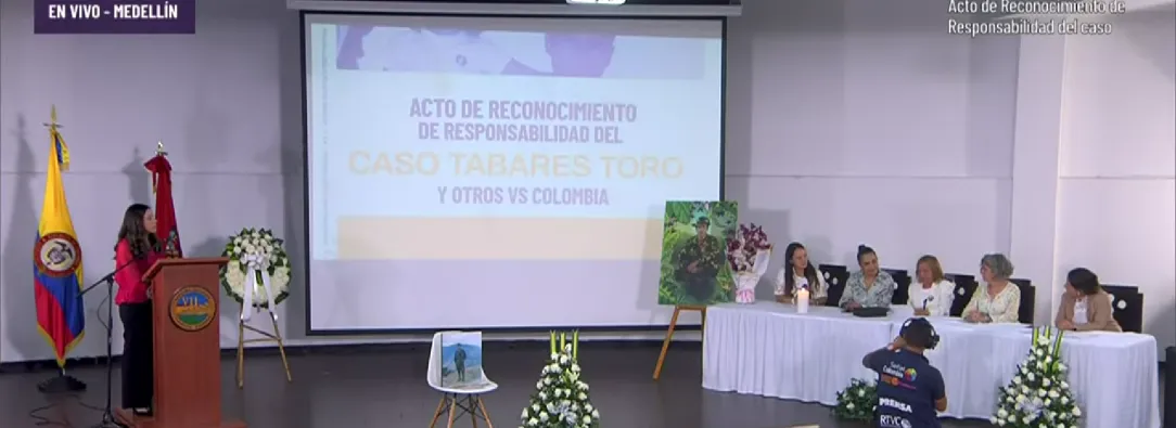 Acto de reconocimiento de responsabilidad del caso Tabares Toro