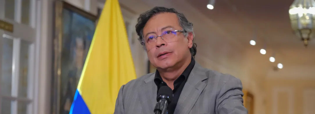 Presidente Petro durante la alocución presidencial del 14 de septiembre