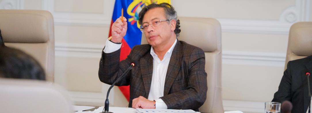 Presidente Petro en el Consejo de Ministros del 15 de septiembre