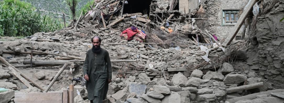 Terremoto en Afganistán. / Foto: AFP.