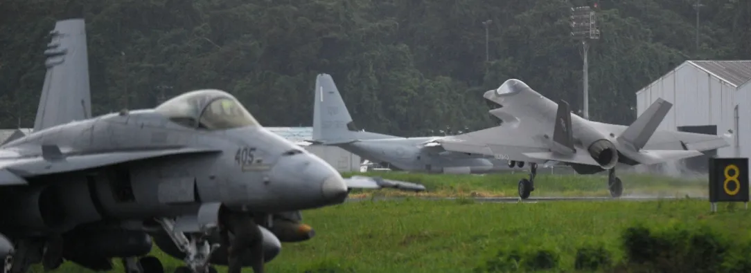 Cazas F-35 de EE.UU sobrevuelan Puerto Rico. / Foto: AFP.