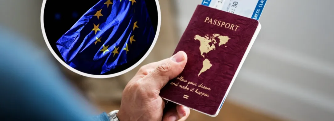 Nuevo sistema para entrar a Europa. / Fotos: Freepik y AFP.