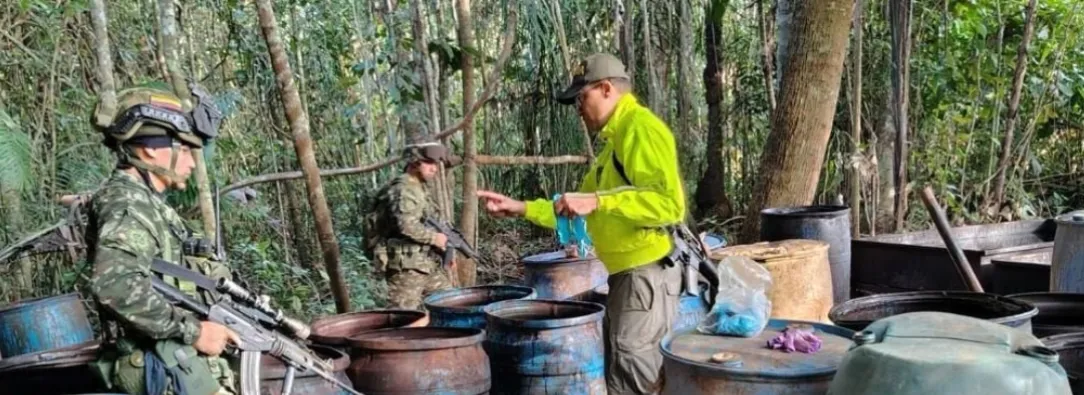 Laboratorio en Guaviare. / Foto: Ejército.