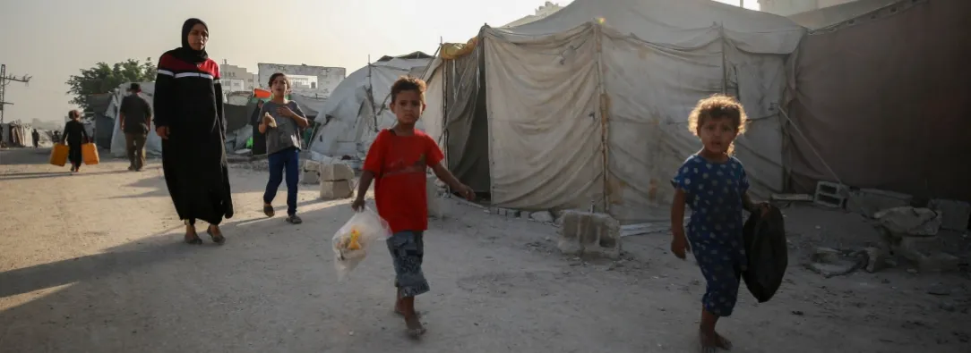 Niños en Gaza. / Foto: AFP.