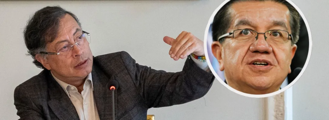 Petro le responde a exministro de Salud. / Fotos: Presidencia y AFP.