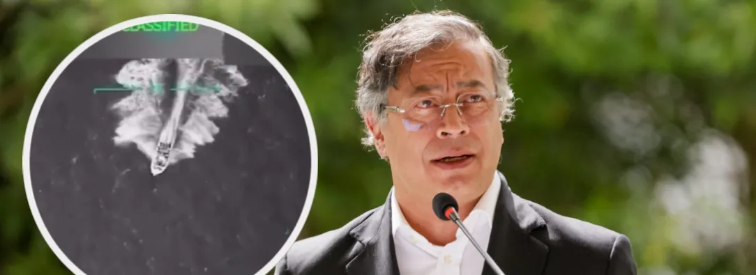 Petro sobre ataque a embarcación. / Foto: Presidencia y captura video @POTUS.