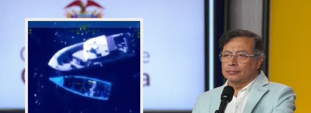 Petro sobre operaciones en el mar caribe. / Fotos: Presidencia y MinDefensa.