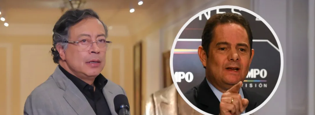 Presidente Petro y Germán Vargas Lleras. / Fotos: Presidencia y AFP.