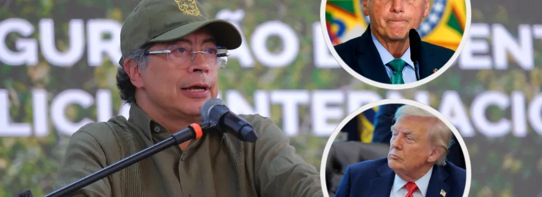 Petro sobre tensiones de Brasil y EE.UU. / Fotos: Presidencia y AFP.