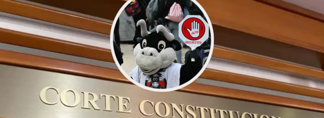 Corte ratifica la prohibición de las corridas de toros. / Fotos: Corte Constitucional y AFP.