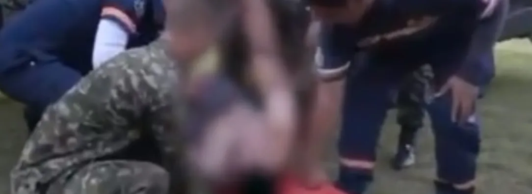 Rechazo a ataque de soldados en Putumayo. / Foto: Captura de video.