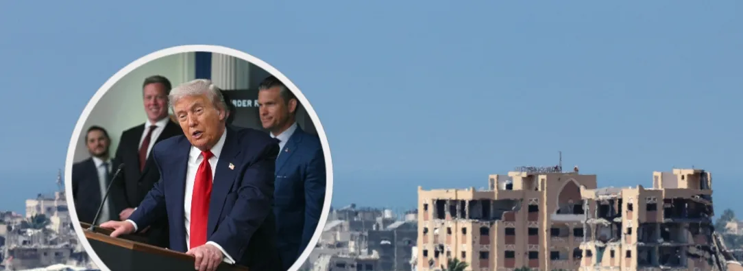 Plan de Trump con Franja de Gaza. / Fotos: AFP.