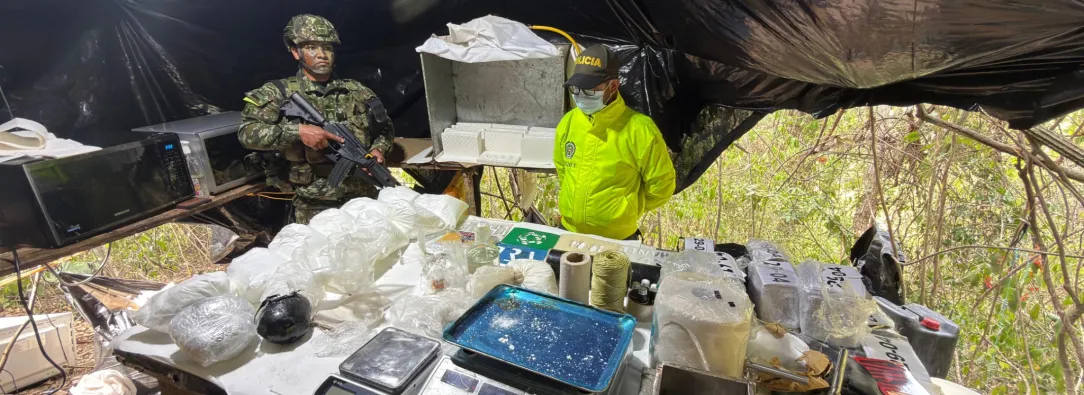 Ejército destruye laboratorio de cocaína del ELN en Norte de Santander