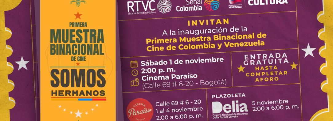 Invitación para la muestra audiovisual ¡Somos Hermanos!