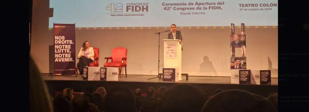 Foro de Derechos Humanos, organizado por la FIDH, denuncia que el colonialismo sigue vivo con el genocidio en Palestina como ejemplo