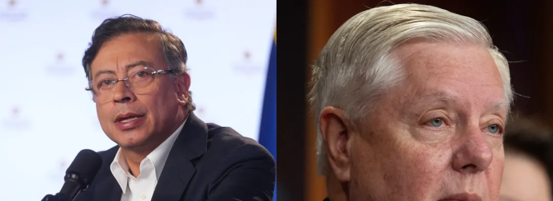 Petro le responde a senador de EE.UU. / Fotos: Presidencia y AFP.