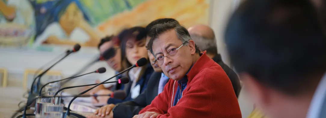 Presidente Petro en consejo de ministros