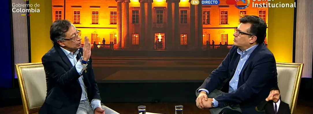 Presidente Petro en entrevista con RTVC