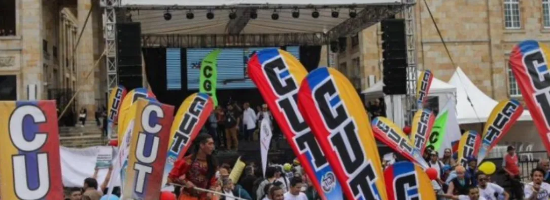 Movilizaciones el 14 de octubre. / Foto: CUT.