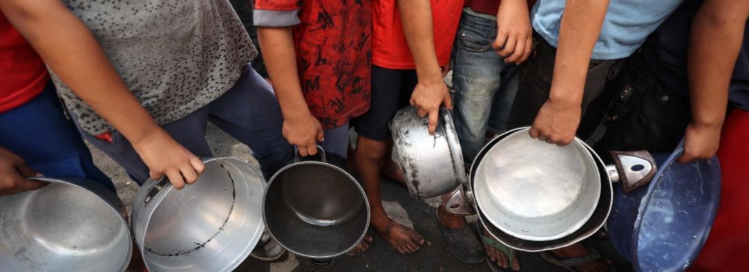Hambruna en Gaza. / Foto: AFP.