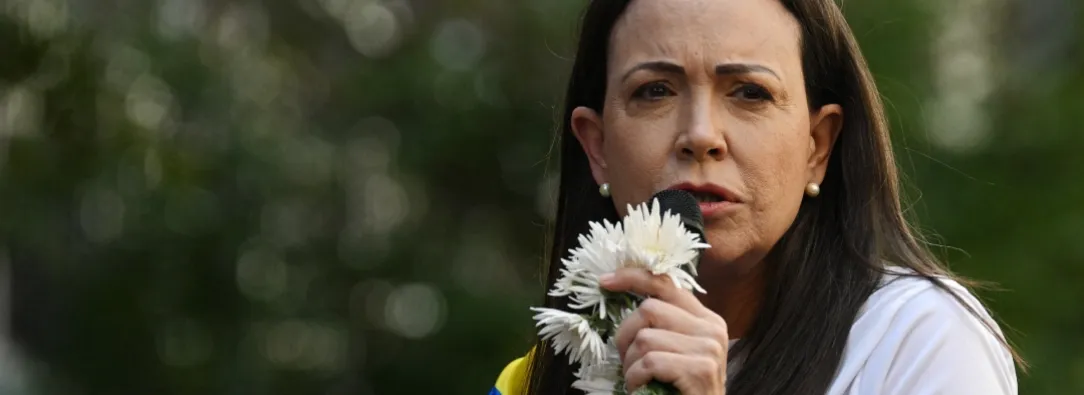María Corina Machado. / Foto: AFP.