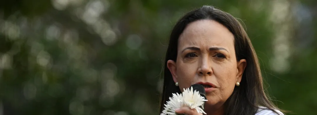 María Corina Machado. / Foto: AFP.