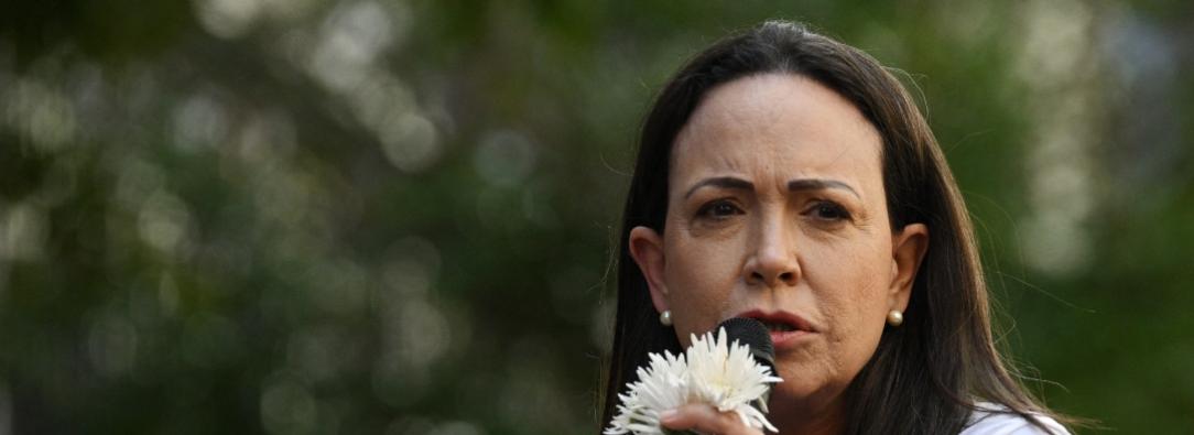 María Corina Machado. / Foto: AFP.