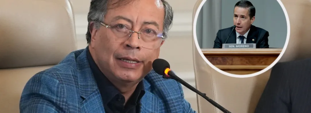 Petro sobre Bernie Moreno. / Fotos: Presidencia y AFP.