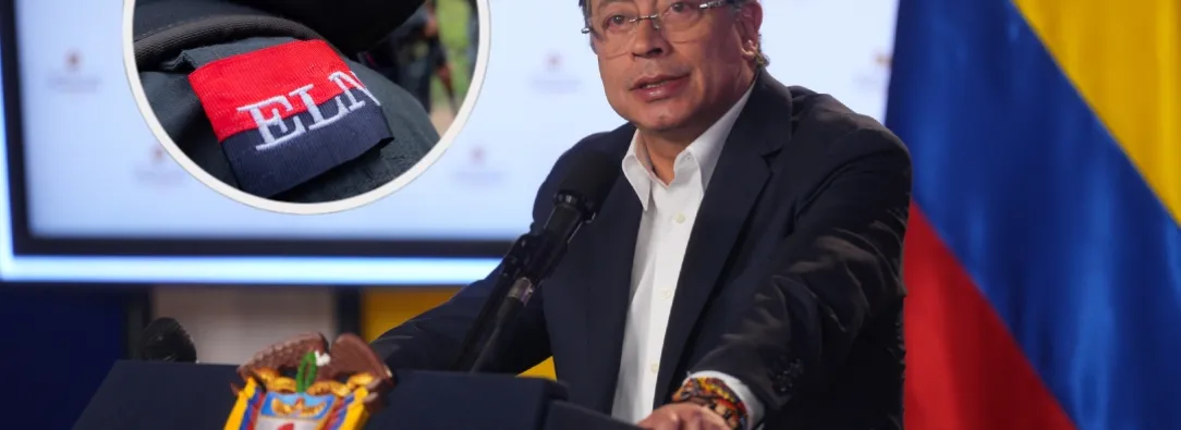 Petro sobre operativos en finanzas del ELN. / Fotos: AFP y Presidencia.