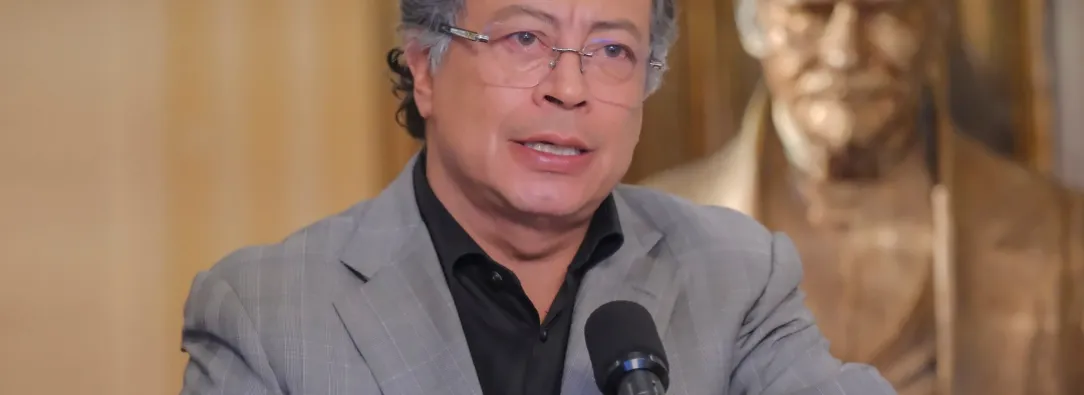 Petro en gira por Oriente Medio. / Foto: Presidencia.