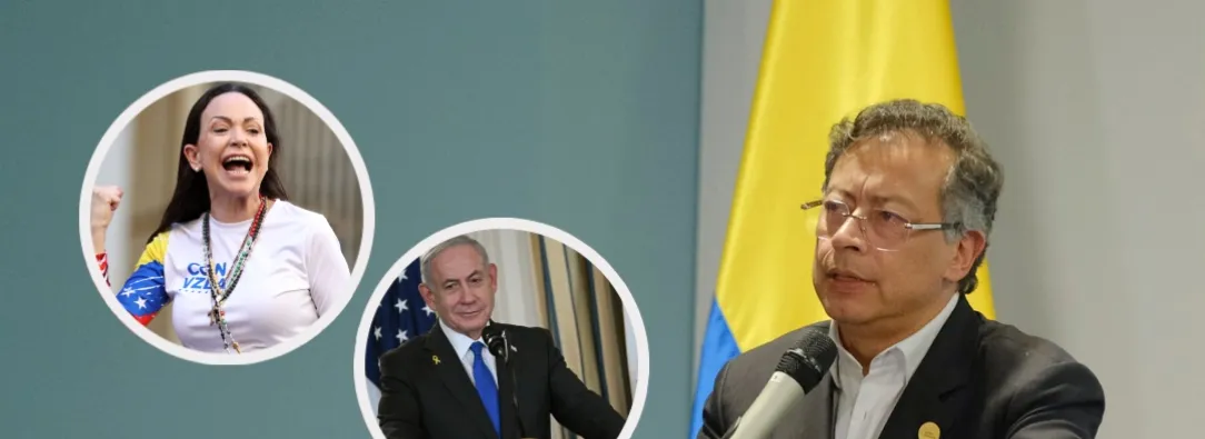 Petro envía carta a María Corina Machado. / Fotos: AFP y Presidencia.