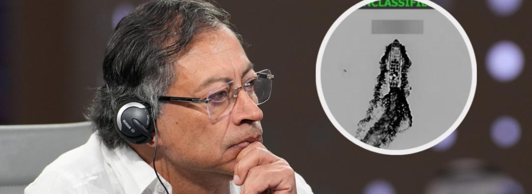 Petro sobre misiles. / Foto: Presidencia.