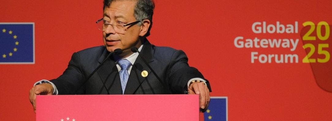 Presidente Petro desde el Global Getaway Forum. / Foto: Presidencia.
