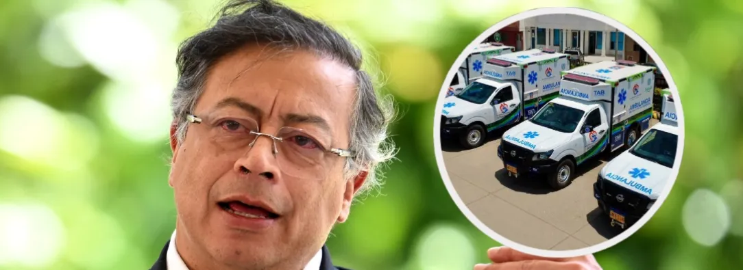 Petro sobre salud preventiva en Colombia. / Fotos: AFP y MinSalud.