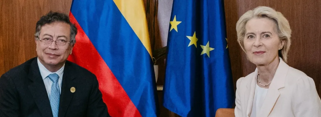 Petro con Ursula von der Leyen. / Foto: X Ursula von der Leyen.